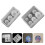 2Pcs Durable Silicone DIY Necklace Pendant Mold Creative Crystal Mold 3