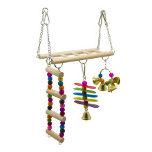 Umweltfreundliches Holz Papageien Spielset Mit Vogel Schaukel