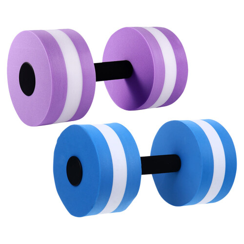 2 EVA aqua dumbbells, lichtgewicht drijvend voor