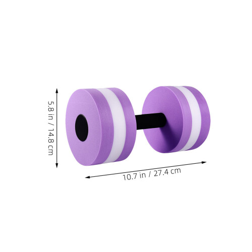2 EVA aqua dumbbells, lichtgewicht drijvend voor 2