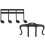 2Pièces Clips Support Noir En Métal Pour Pages Ouvertes De Partitions 3