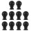 10Pcs Black ABS Lamp Shade Knobs for Desk and Floor Lamps 1