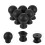 10Pcs Black ABS Lamp Shade Knobs for Desk and Floor Lamps 5