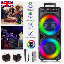 6000W Portable Bluetooth Speaker Sub woofer Heavy Bass Party+Remote