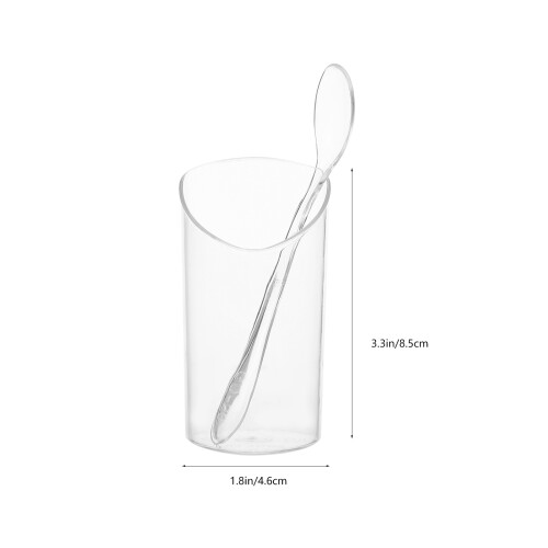 1 set mousse glazen transparant voor tiramisu en pudding 2