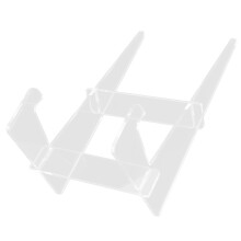 doorzichtige acryl kookboekstandaard voor keukeneiland met tablet houder