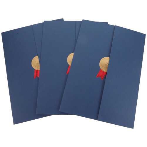 3 drievoudige certificaathoezen, vouwbaar type 2