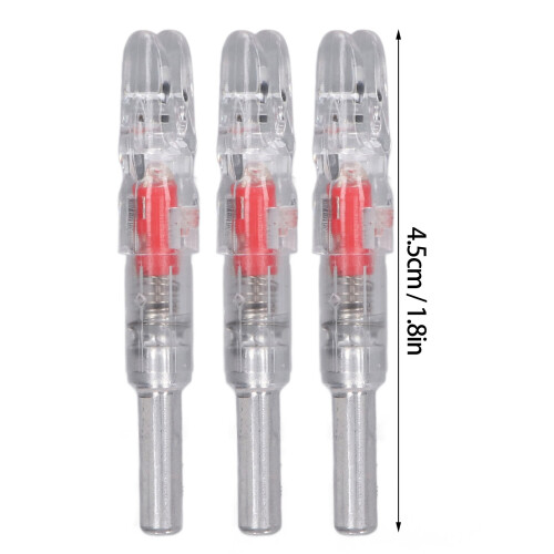 Durable 6.2mm Luminous Arrow Tails 3PCS for Nighttime Archery 1