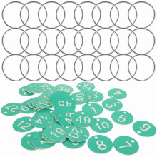 50 sets cijferlabels met ringen