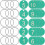 50 sets cijferlabels met ringen 11