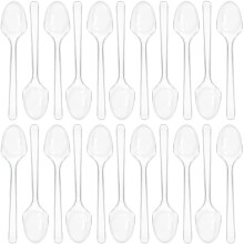 100 stuks transparante mini lepels voor dessert en ijsyoghurt