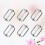 100Pcs Silver Metal Strap Buckles Roller Pins for Belts and Backpacks 4