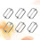 100Pcs Silver Metal Strap Buckles Roller Pins for Belts and Backpacks 8