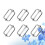 100Pcs Silver Metal Strap Buckles Roller Pins for Belts and Backpacks 5