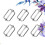 100Pcs Silver Metal Strap Buckles Roller Pins for Belts and Backpacks 10
