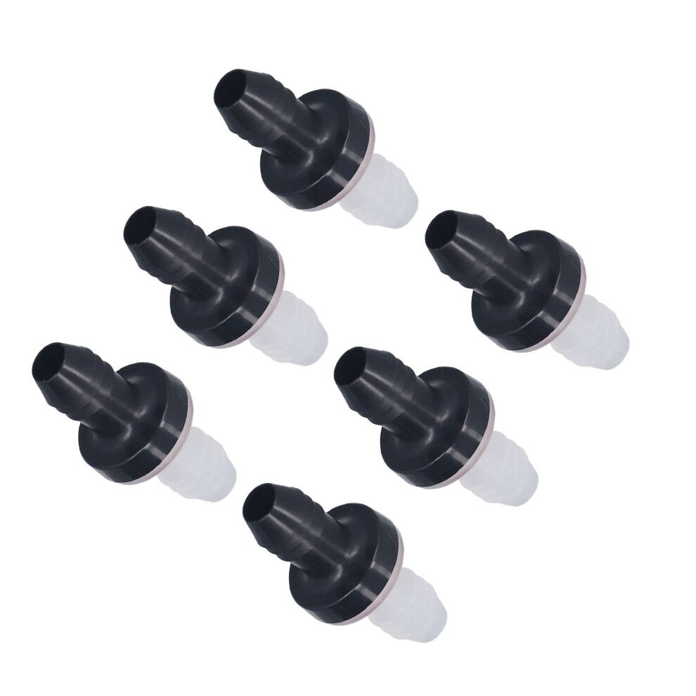 6Pcs Plastic Check Valve, 3/8" 10Mm Inline Non Return Valve 4631353356825