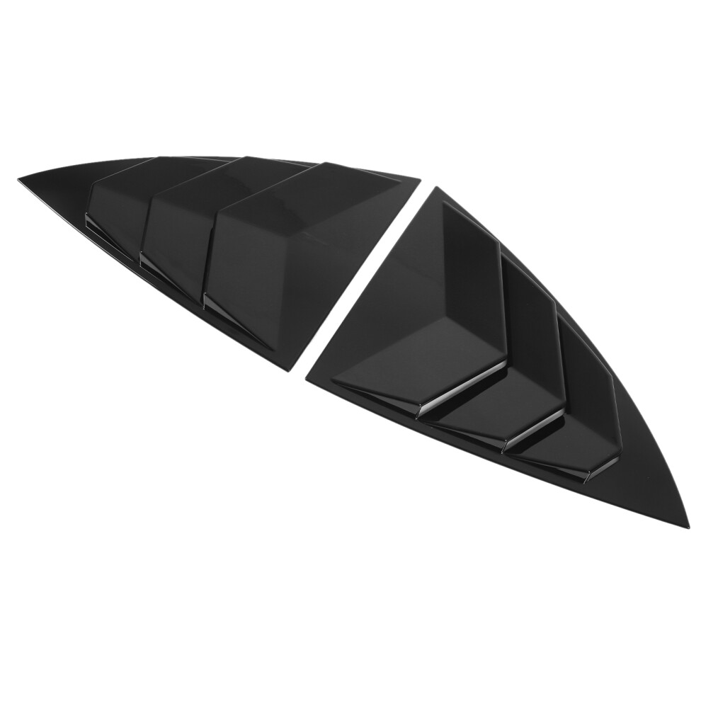 2Pcs Side Window Spoilers For Tesla Model Y 2021-2023, Abs Replacement Black 7601353356962