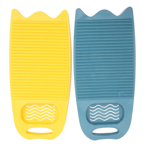 2Pcs Plastic Washboard With Soap Holder For Hand Washing Clothes