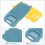 2Pcs Plastic Washboard With Soap Holder For Hand Washing Clothes 7