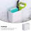 Shelf For Bathroom White Plastic 1pack 4.1x2.9x6.7in 8