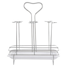 1Set Stabiler Küchen Becher Organizer Aus Mit Tropfschale Silber