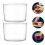 2Stk Pudding Schale Transparent Joghurt Behälter 6