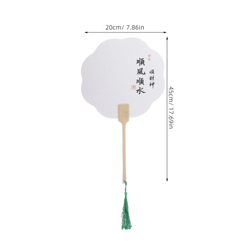 3St Lichtgewicht Handventilator DIY Verfbaar Party Fan 1