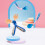 1 set babybesteck mit gabel, biegsam, . etui 6