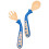 1 set babybesteck mit gabel, biegsam, . etui 4