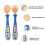 1 set babybesteck mit gabel, biegsam, . etui 10