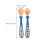 1 set babybesteck mit gabel, biegsam, . etui 7