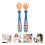 1 set babybesteck mit gabel, biegsam, . etui 3