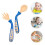 1 set babybesteck mit gabel, biegsam, . etui 5