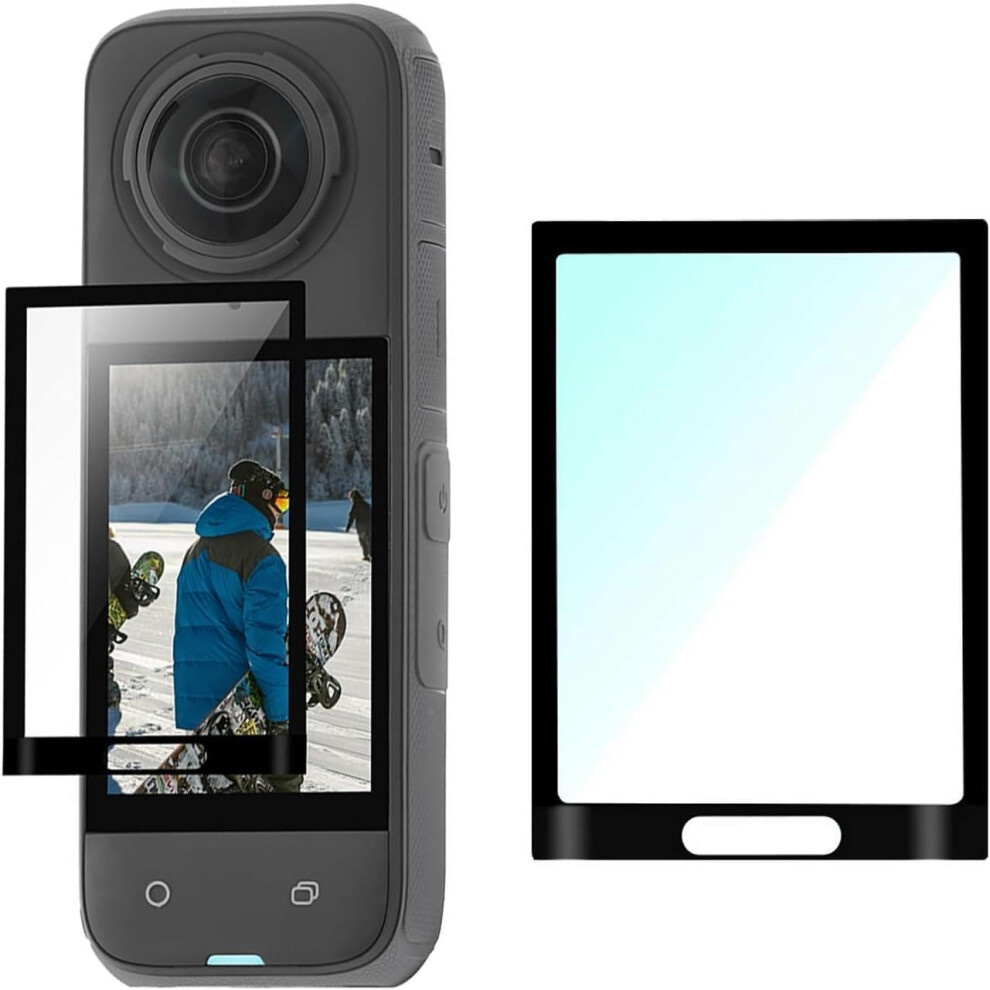 Screen Glass Protective For Insta360 X5 Action Camera Tempered Glass Screen Protector 360 Degree 2-Pack 9084446341003