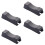 4Pcs Black Chopsticks Holder Cutlery Storage Rack 4