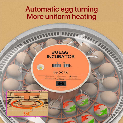 30 Eggs Fully Automatic Incubator Intelligent Chicken Duck Egg Hatcher 1