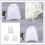 3Pcs White Drawstring Storage Bags Soft Cloth Packaging Pouches 10