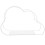 Cloud Shaped Metal Desktop Book Rack For Home Office White 2