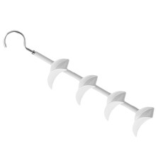 1X Handtas Draaibare Hanger ABS Wit, Ruimtebesparing