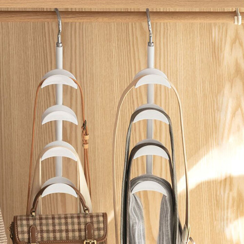 1X Handtas Draaibare Hanger ABS Wit, Ruimtebesparing 1