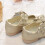 1 paar kinder einzelsohlen schuhe, design, golden, 28 10