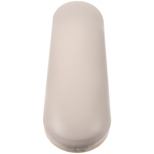 Manicure Hand Rest Stand Hout Lederen Arm Steun Khaki