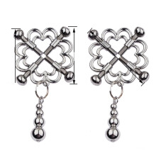 Nipple Clamps Adjustable Breast Clamp Set Silver Pendant Bell Adult Stimulation Sex Toys For Women
