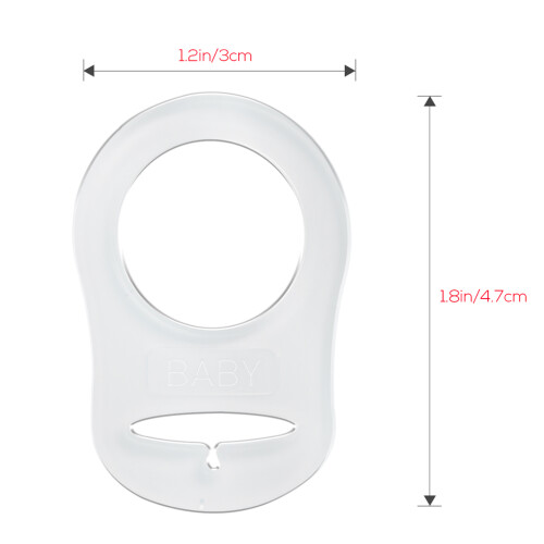 15 -Baby-Schnullerhalter mit Ringen (transparent) 1