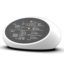 10 In 1 Indoor Air Monitor - Compact Portable High-Precision Air Tester For PM2.5 PM10 CO2 TVOC Temperature Humidity