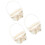3Pcs Plastic Cloth Woven Basket with Handle Multipurpose Flower Holder 1