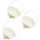 3Pcs Plastic Cloth Woven Basket with Handle Multipurpose Flower Holder 7