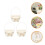 3Pcs Plastic Cloth Woven Basket with Handle Multipurpose Flower Holder 3