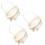 3Pcs Plastic Cloth Woven Basket with Handle Multipurpose Flower Holder 9