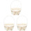 3Pcs Plastic Cloth Woven Basket with Handle Multipurpose Flower Holder 2